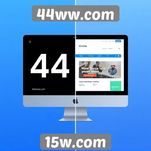 Evolução da interface do usuário do 44ww.com